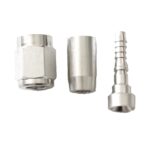 Crimp PTFE Hose End Straight -04