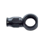 Banjo Hose End Non-Swivel -03 x 7/16 Straight Short Steel Black