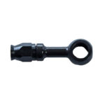 Banjo Hose End Non-Swivel -03 x 7/16 Straight Steel Black