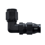 Reusable PTFE Hose End -04 | 90° Forged Steel Black