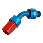 AN Swivel to Male NPT Hose End -08 AN | 3/8 NPT | 45°