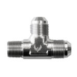 Flare to Pipe TEE on Run  -08 | 3/8 NPT