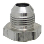 Weld Bung Male Hex Base -04 | 7/16 x 20 Stainless