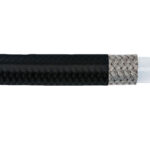 Braided Stainless PTFE Hose -04 Black Vinyl Coated